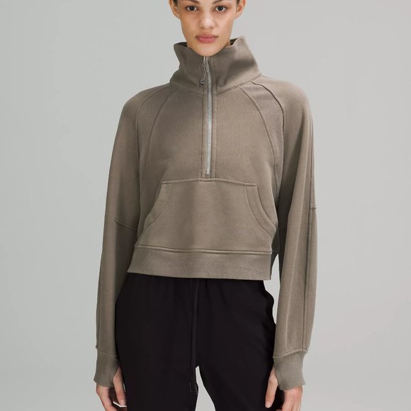 lululemon athletica Tops - Sz XS/S Lululemon Scuba Oversized Funnel Neck Half-Zip Rover NWT
